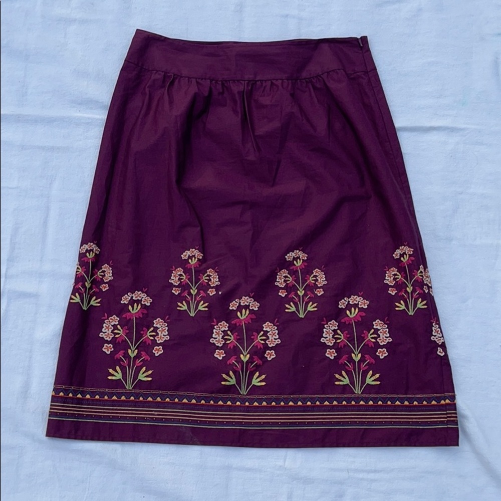Talbots 100% Lightweight Cotton A-Line Skirt Sz. 6